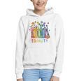 Equal Rights Book Flower Equality Peace Love Kindness Book Graphic Youth Hoodie Equal Rights Book Flower Equality Peace Love Kindness Book Graphic Youth Hoodie