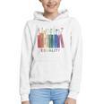 Equality Flower Books Equal Rights Social Justice Feminist Graphic Youth Hoodie