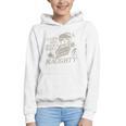 Even Her Books Were Naughty Santa Reading Christmas Graphic Youth Hoodie Even Her Books Were Naughty Santa Reading Christmas Graphic Youth Hoodie