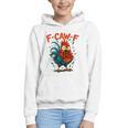 F-Caw-F Rooster F Awk F Chicken Coffee Romance Books Lover Graphic Youth Hoodie