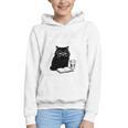 First Of All I’m A Delight Cute Cat Books Coffee Humor Graphic Youth Hoodie