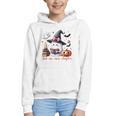 Ghost Reading Book Coquette Bow Halloween Girl Toddler Kid Premium Graphic Youth Hoodie
