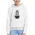Good Girls Read Bad Books Skeleton Graphic Youth Hoodie