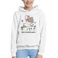 Goose With Books Cute Bookworm Reader Graphic Youth Hoodie Goose With Books Cute Bookworm Reader Graphic Youth Hoodie