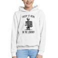 Halloween Skeleton Pun Book Lover Library Joke Graphic Youth Hoodie