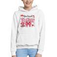 HUGvyn One Loved Teacher Valentine Book Heart Reading Bow Graphic Youth Hoodie HUGvyn One Loved Teacher Valentine Book Heart Reading Bow Graphic Youth Hoodie