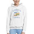 I'd Rather Be At The Library Book Lover Loves Books Graphic Youth Hoodie I'd Rather Be At The Library Book Lover Loves Books Graphic Youth Hoodie