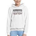 Introverted But Well-Read Book Lover Graphic Youth Hoodie