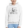 Introverted But Willing To Discuss Cats And Books Graphic Youth Hoodie