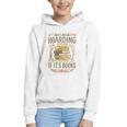 It's Not Hoarding If It's Books Book Lover Graphic Graphic Youth Hoodie