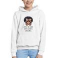 Just a Girl Who Loves Books Messy Bun Black Women Reading Graphic Youth Hoodie Just a Girl Who Loves Books Messy Bun Black Women Reading Graphic Youth Hoodie