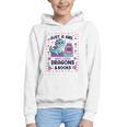 Just A Girl Who Loves Dragons And Books Lover Reading Book Graphic Youth Hoodie Just A Girl Who Loves Dragons And Books Lover Reading Book Graphic Youth Hoodie