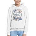 Just One More Chapter Book Lover Reading Quote Graphic Youth Hoodie