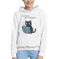 Just One More Chapter Bookworm Cat Book Lover Graphic Youth Hoodie Just One More Chapter Bookworm Cat Book Lover Graphic Youth Hoodie