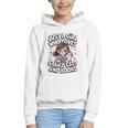 Kawaii Cat And Books Just A Girl Who Loves Both Graphic Youth Hoodie