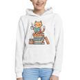 Kawaii Cat Coffee Books Teacher Men Women Girls Kids Graphic Youth Hoodie Kawaii Cat Coffee Books Teacher Men Women Girls Kids Graphic Youth Hoodie