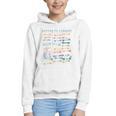 Library Card Vintage Book Due Date Bookish Rainbow Reading Graphic Youth Hoodie