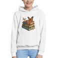 Life Is Better With Butterflies And Books Cute Butterfly Graphic Youth Hoodie Life Is Better With Butterflies And Books Cute Butterfly Graphic Youth Hoodie