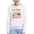 Love Books And Coffee Books Reading Coffee Drinking Graphic Youth Hoodie Love Books And Coffee Books Reading Coffee Drinking Graphic Youth Hoodie