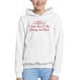 I Love You To The Library And Back Book Lover Quote Graphic Youth Hoodie