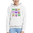 Mardi Gras Teacher Coquette Bow Pencil Apple Book Women Girl Graphic Youth Hoodie