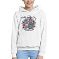 Morally Grey Skeleton Reading Smut Smutty Spicy Books Lover Graphic Youth Hoodie