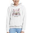 a New Chapter Begins Retired 2025 Floral Book Retirement Graphic Youth Hoodie