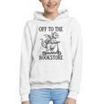 Off To The Bookstore Reading Bookworm Graphic Youth Hoodie