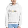 The Perfect Weekend Camping Essentials Wine Books Campfire Graphic Youth Hoodie