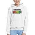 Powered By Books Bookworm Librarian Reading Graphic Youth Hoodie