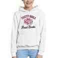 Pretty Girls Read Books Bookworm Book Lover Teacher Graphic Youth Hoodie