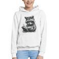 Raccoon With Book Cute Raccoons Reading Books Graphic Youth Hoodie Raccoon With Book Cute Raccoons Reading Books Graphic Youth Hoodie