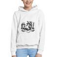 Raccoon Reading A Book Vintage Trash Reader Graphic Youth Hoodie