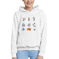 Read Book Characters I Can Do Hard Things Back To School Graphic Youth Hoodie