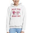 Read Your Heart Out Teacher Valentine Book Graphic Youth Hoodie Read Your Heart Out Teacher Valentine Book Graphic Youth Hoodie
