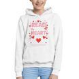 Read Your Heart Out Valentine Reading Book Lover Teacher Premium Tri-Blend Graphic Youth Hoodie