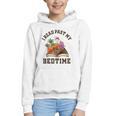 I Read Past My Bedtime Reading Dinosaur Book Lover Graphic Youth Hoodie