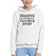 Reading Is My Favorite Sport Bookish Book-Club Bookworm Graphic Youth Hoodie Reading Is My Favorite Sport Bookish Book-Club Bookworm Graphic Youth Hoodie