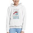 Reading Is Snow Much Fun Book Lover Winter Snowman Humor Graphic Youth Hoodie