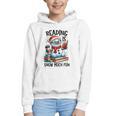 Reading Is Snow Much Fun Christmas Bookworm Snowman Reading Graphic Youth Hoodie Reading Is Snow Much Fun Christmas Bookworm Snowman Reading Graphic Youth Hoodie