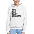 Real Men Marry Librarians – Book Lover Husband Graphic Youth Hoodie