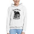 Salem Witch Book Club Bookish Halloween Cat Women Graphic Youth Hoodie Salem Witch Book Club Bookish Halloween Cat Women Graphic Youth Hoodie