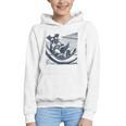 Schnauzer Hammock Reading Book Schnauzer Glasses Graphic Youth Hoodie