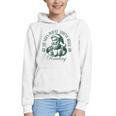 He Sees What You'Ve Been Reading Bookish Christmas Graphic Youth Hoodie