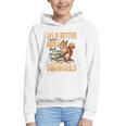 Squirrel Animal Life Is Better With Books And a Graphic Youth Hoodie