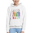 Subtle Floral Foxglove Daisy Tulip Book Lover Graphic Youth Hoodie