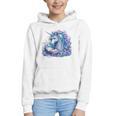 Unicorn Reading For Book Lovers Readers Graphic Youth Hoodie