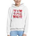 Valentine Teacher Coquette Bow Pencil Heart Book Girl Women Graphic Youth Hoodie Valentine Teacher Coquette Bow Pencil Heart Book Girl Women Graphic Youth Hoodie