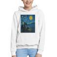 Van Gogh Starry Night Fantasy Reader Dragon Reading Book Graphic Youth Hoodie Van Gogh Starry Night Fantasy Reader Dragon Reading Book Graphic Youth Hoodie
