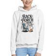 Vintage Reader Author Country Aesthetic Back Porch Book Club Graphic Youth Hoodie